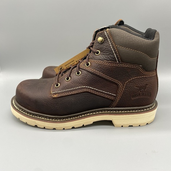 Irish Setter By Red Wing Work Boots Mens US 8 Kittson Brown Steel Toe main image 4